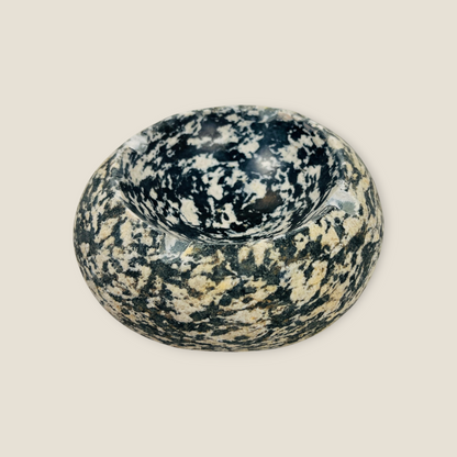 Black & White Specked Ash Tray - Riverstone