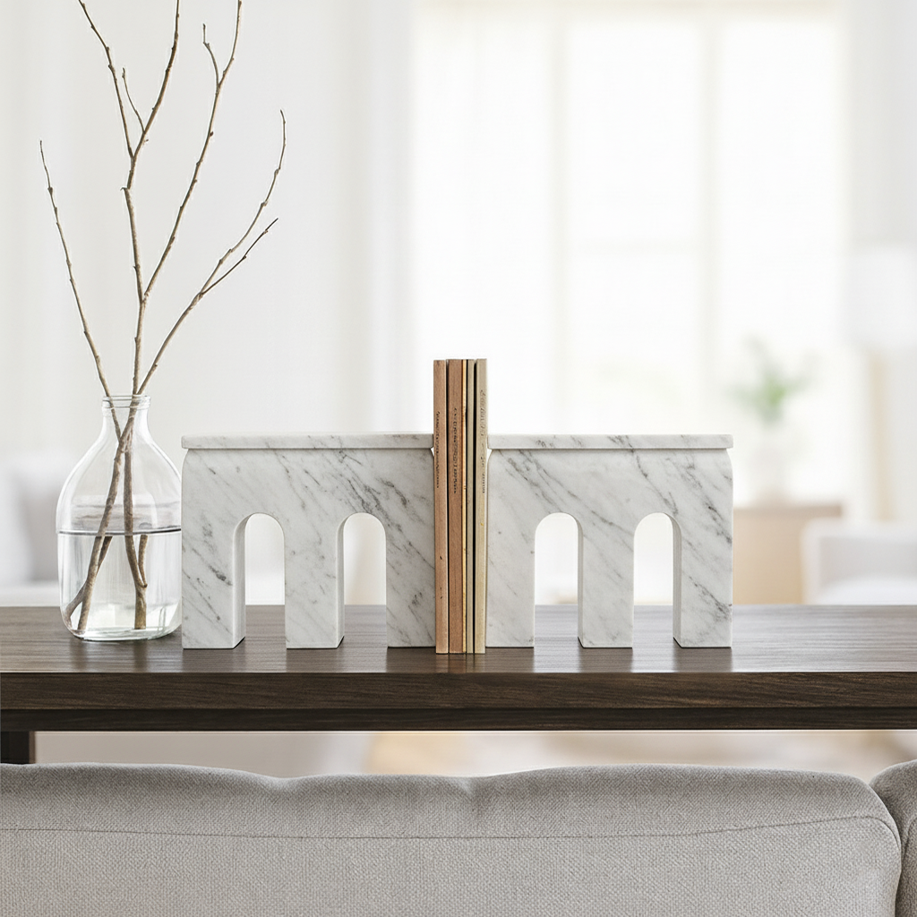 Bridge Bookends Pair - Gray