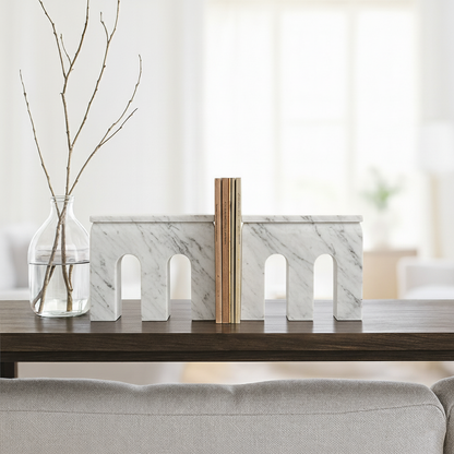 Bridge Bookends Pair - Gray