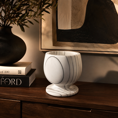 Pinstriped Marble Bowl