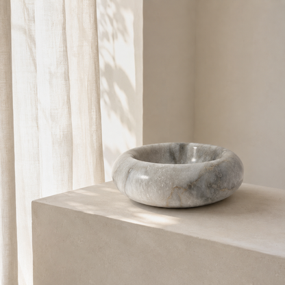 Torus Marble Bowl - Gray