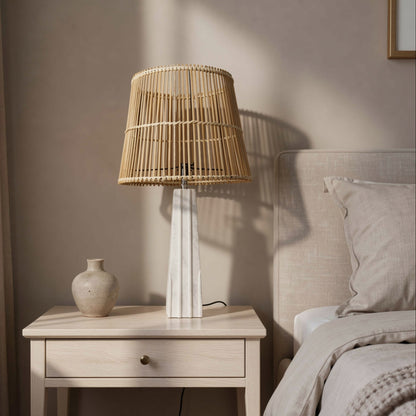 Ragged Table Lamp - Gray