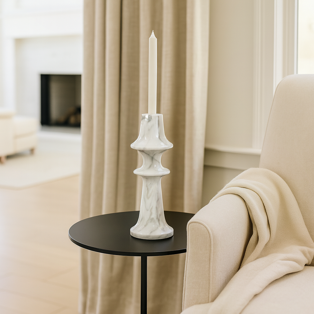 Ringed Mushrom Candle Stand - Small