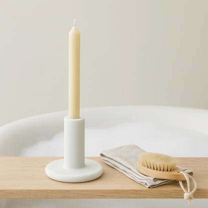 Pin Candle Stand - White