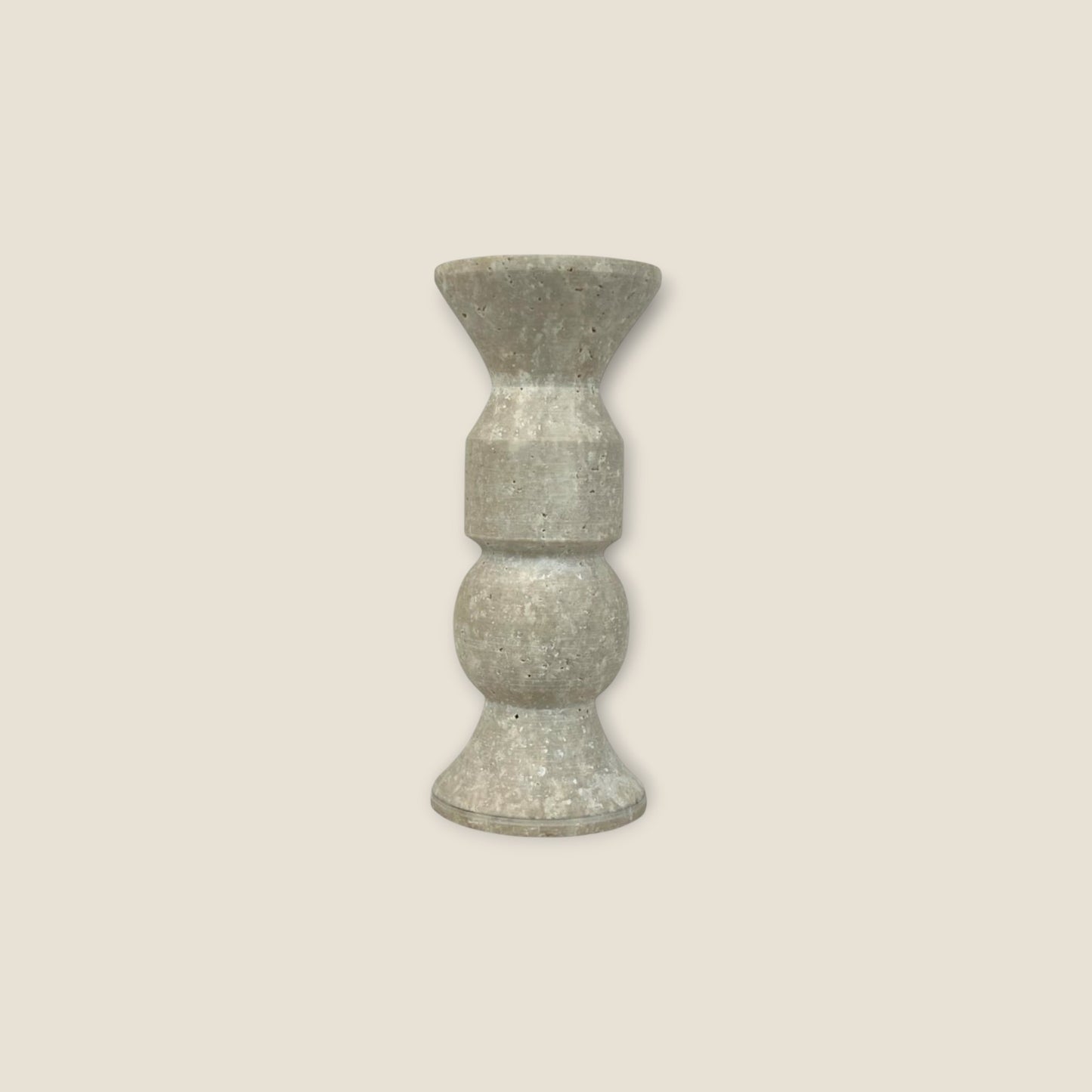 Tiered Candle Stand  - Travertine
