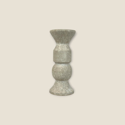 Tiered Candle Stand  - Travertine