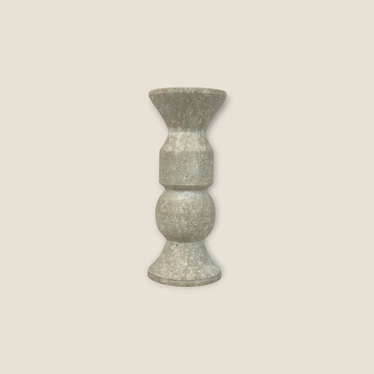 Tiered Candle Stand  - Travertine