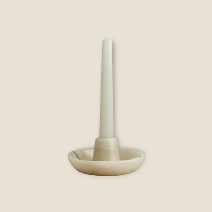 Shallow Dish Candle Holder - Onyx