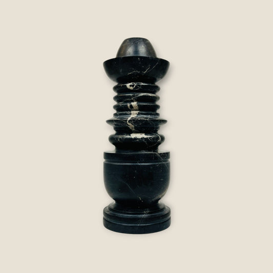 Cairn Candle Stand - Black
