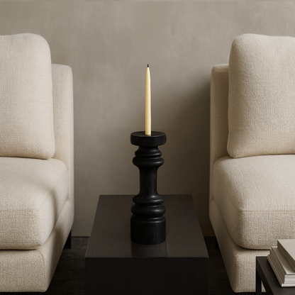 Shaker Candle Stand - Black