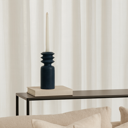 Beaded Candle Stand - Black