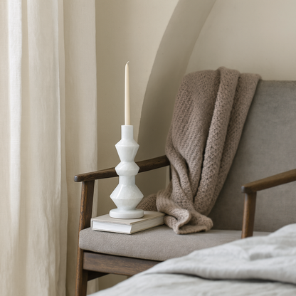 Layered Candle Stand - Gray