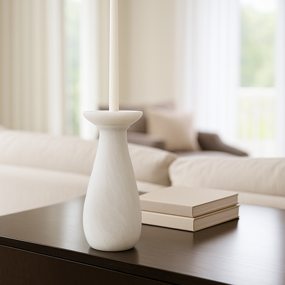 Trumpet Candle Stand - Gray