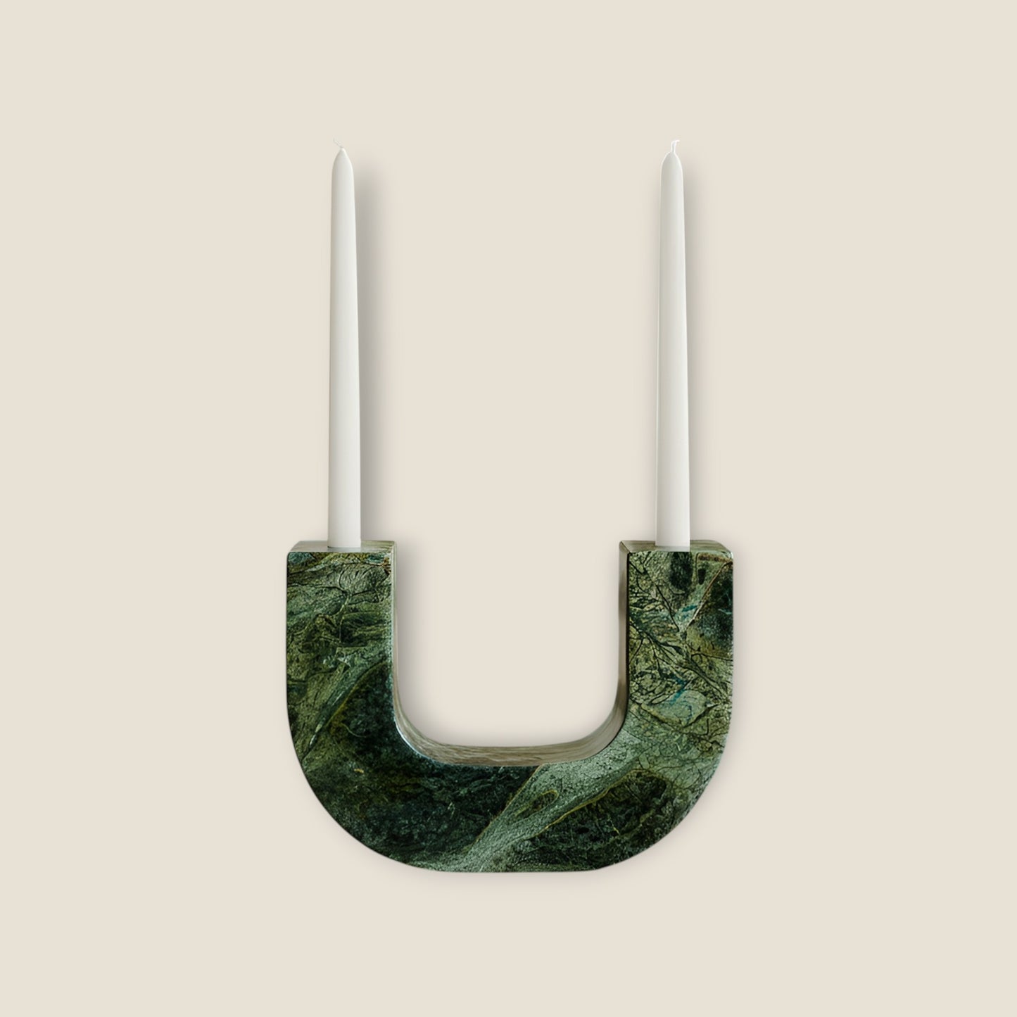 U-Shape Candle Stand - Green