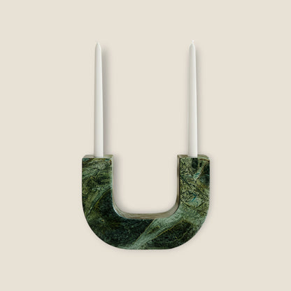 U-Shape Candle Stand - Green