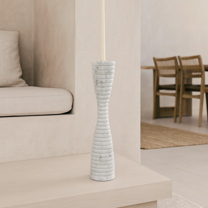 Corrugated Hourglass Candle Stand - Large