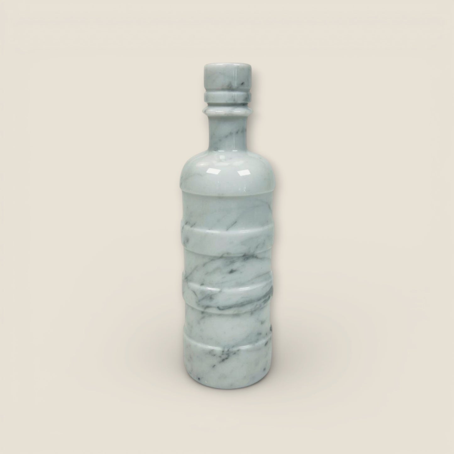 Ringed Ornament Bottle - Gray