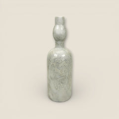 Bulged Ornament Bottle - Gray