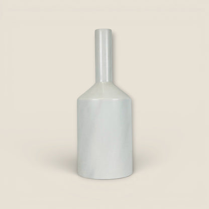 Funnel Neck Ornament Bottle - White