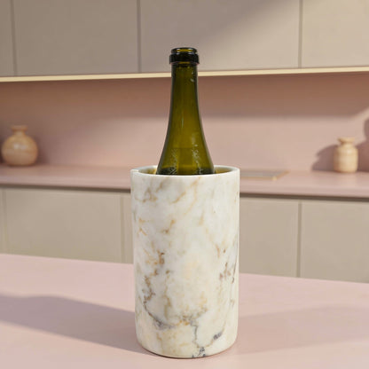 Marble Bottle Holder - Golden