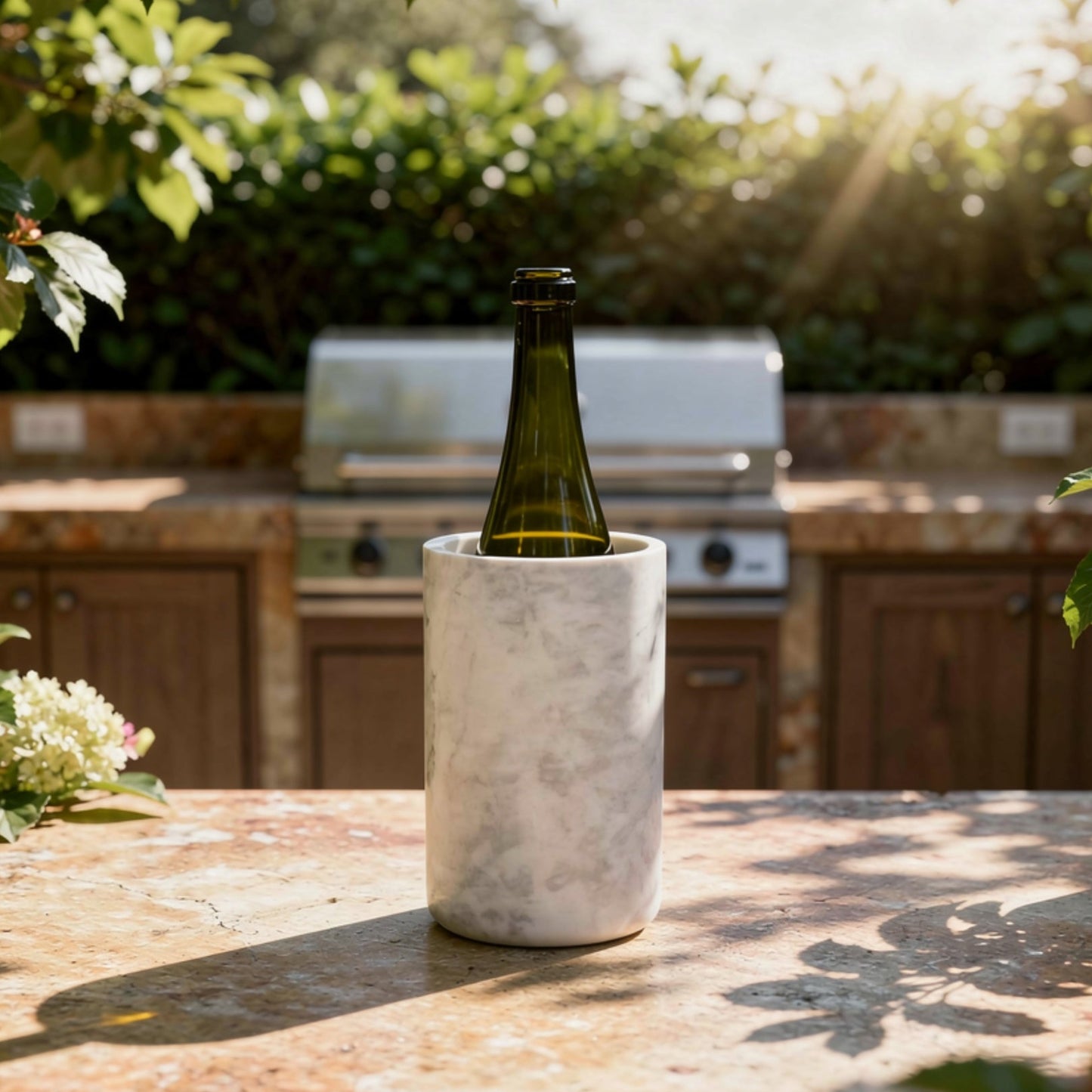 Marble Bottle Holder - Gray