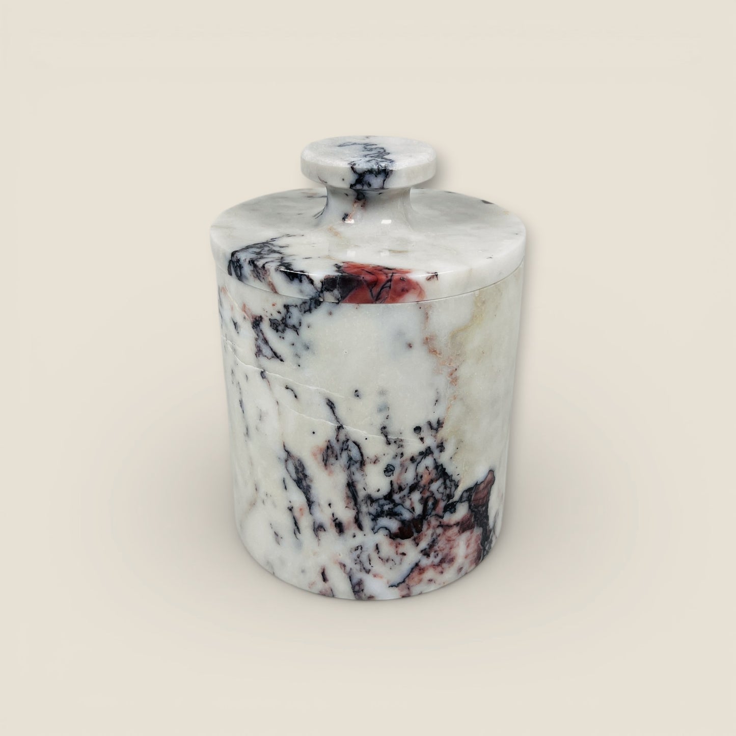 Monochrome Jar - Red & White