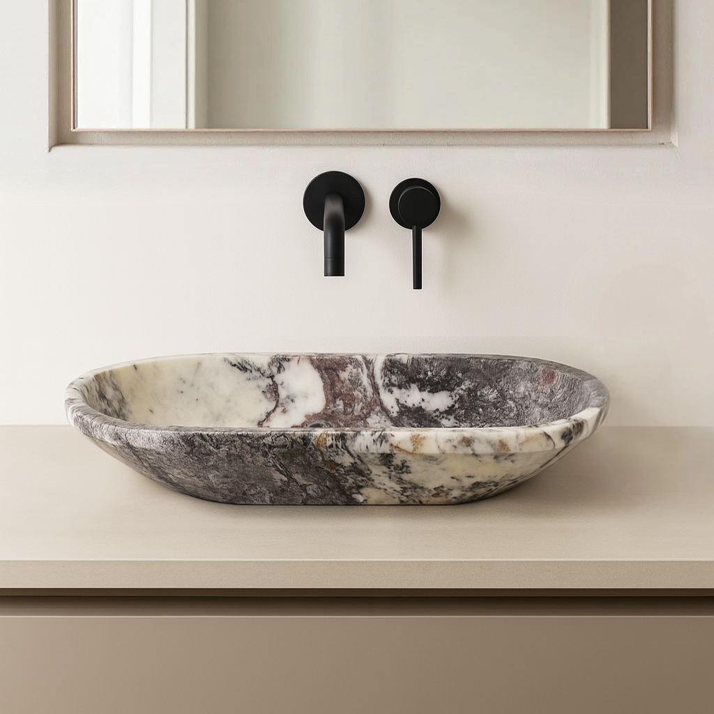 Capsule Sink - Red & White
