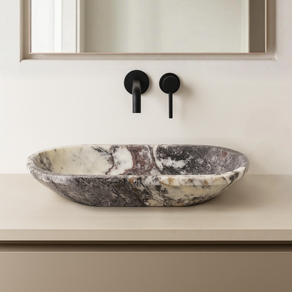 Capsule Sink - Red & White