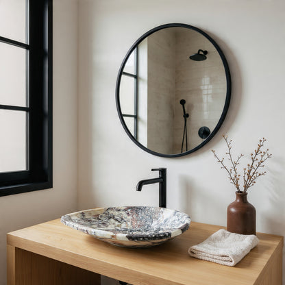 Teardrop Sink - Red & White