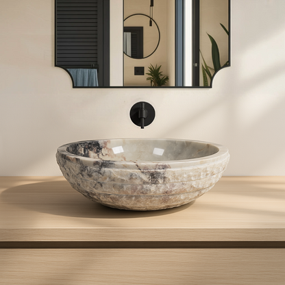 Bowl Sink - Red & White