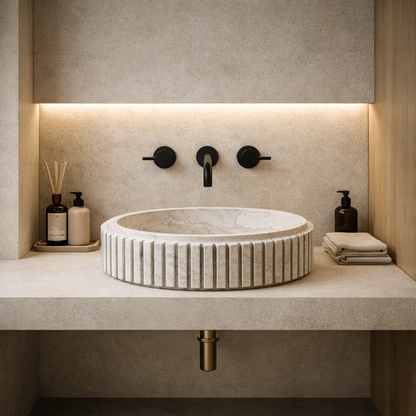 Stator Sink - Cheetah White