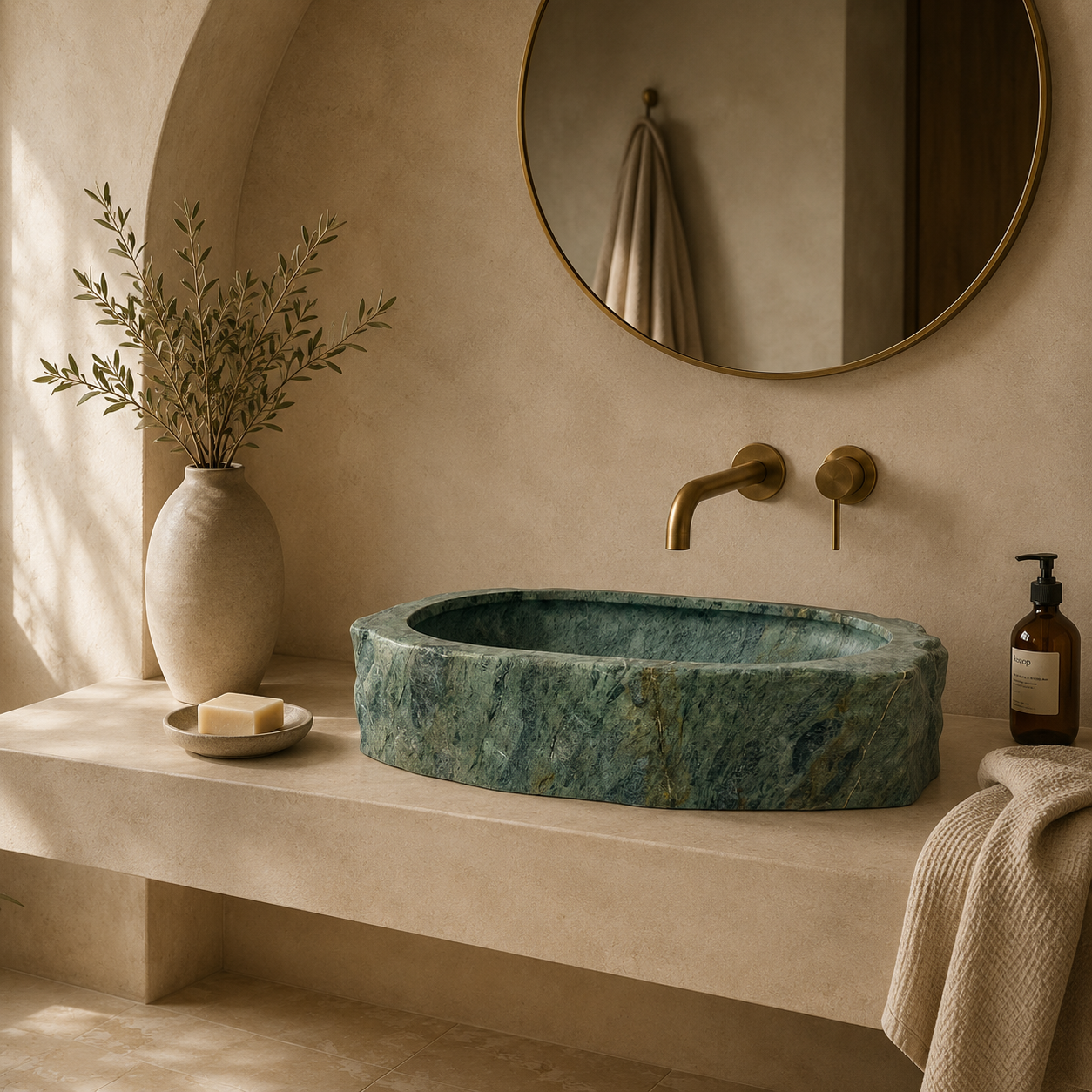 Amazonia Stone Sink - Green