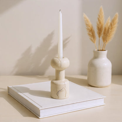 Tamper Candle Stand - Beige