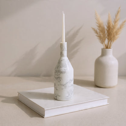 Bottle Candle Stand - Gray