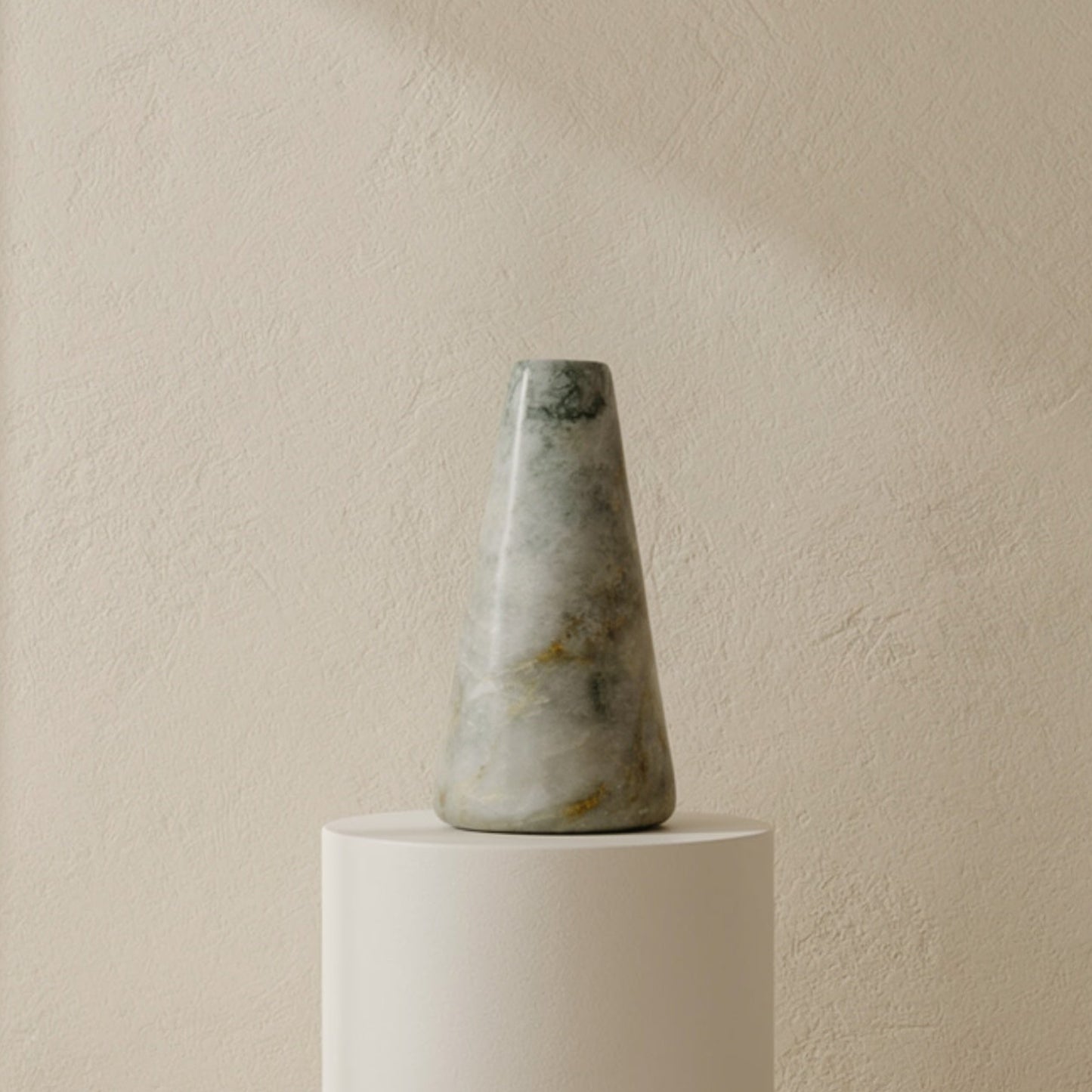 Funnel Vase - Cheetah White