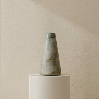 Funnel Vase - Cheetah White