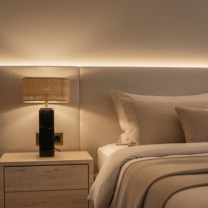 Framed Table Lamp - Black