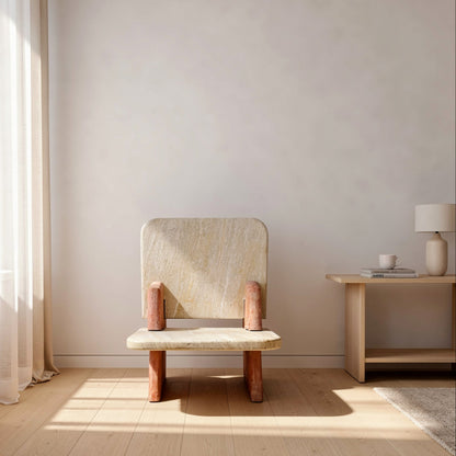Throne Chair - Travertine