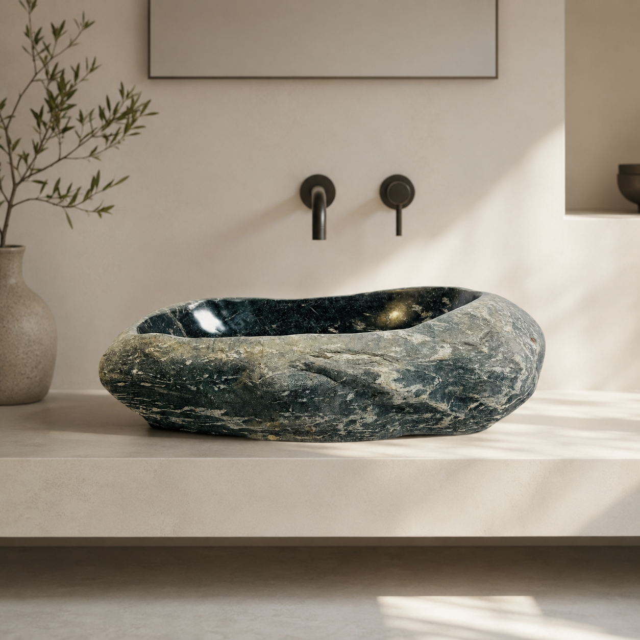 Twilight Natural Stone Sink - Riverstone