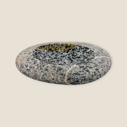 White lined Spotted Soap Dish - Riverstone