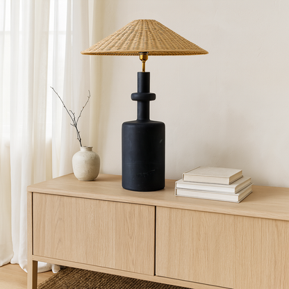 Bottleneck Table Lamp - Black