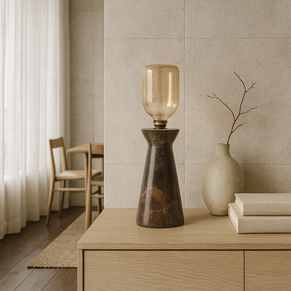 Funnel Table Lamp - Brown