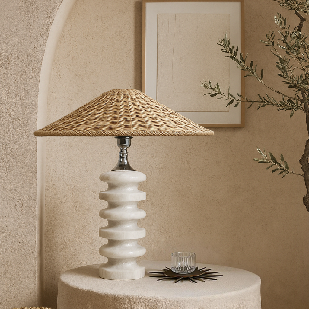 Vertebrae Table Lamp - Gray