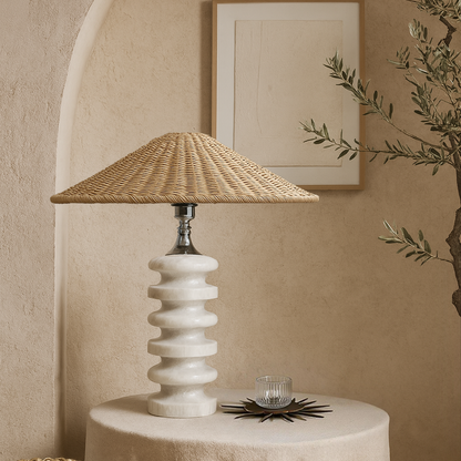 Vertebrae Table Lamp - Gray