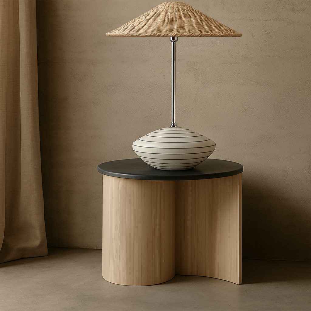Resort Table Lamp - Pinstripe