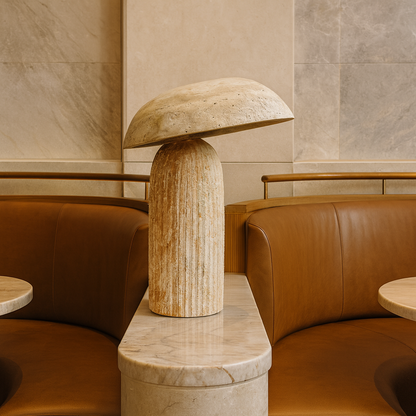 Umbrella Lamp - Travertine