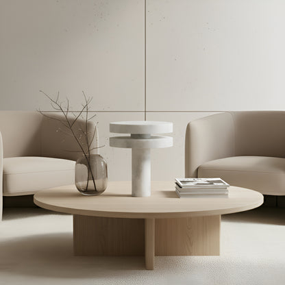 Dual Disc Lamp - Gray