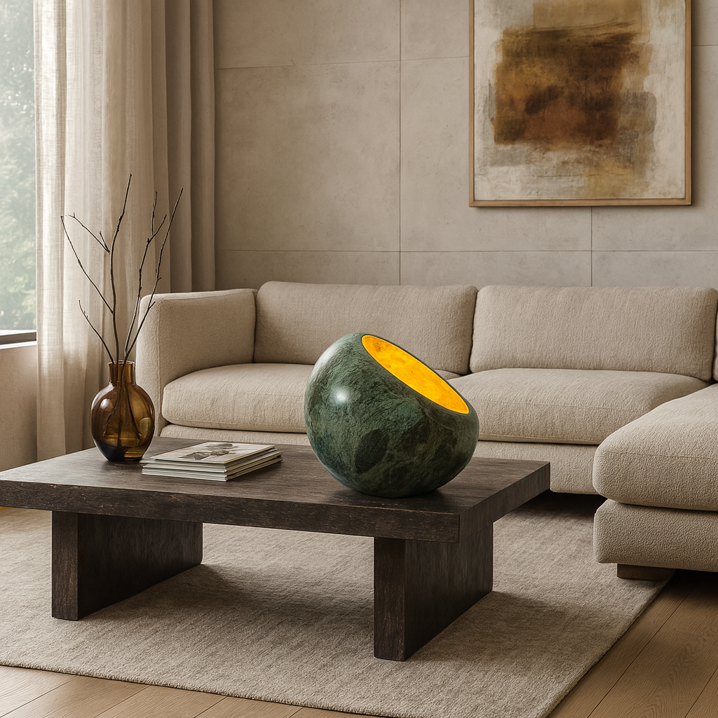 Bowl Lamp - Green
