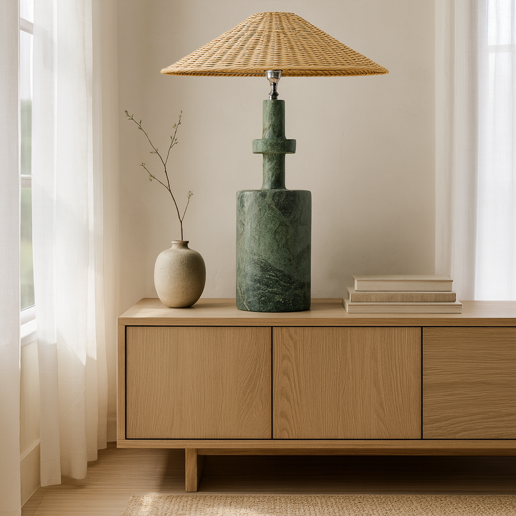 Bottleneck Table Lamp - Green