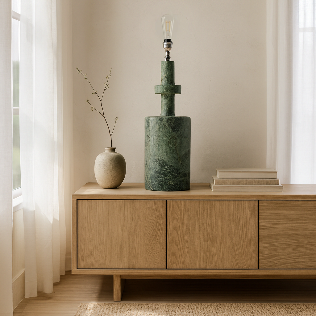 Bottleneck Table Lamp - Green